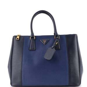 Prada Bicolor Double Zip Lux Tote #239432P11B
